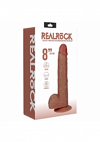 RealRock Ultra Realistic Skin - Vibrating & Rotating Rechargeable - Regular Straight with Balls  8\