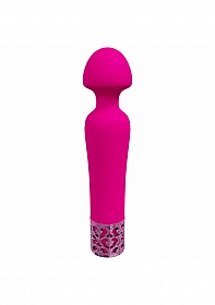 Royal Gems -Scepter - 10 Speed Silicone Rechargeable Vibrator - Pink
