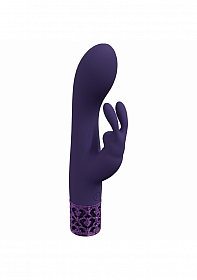 Royal Gems - Royal Rabbit - 10 Speed Silicone Rechargeable Vibrator - Purple
