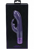Royal Gems - Royal Rabbit - 10 Speed Silicone Rechargeable Vibrator - Purple