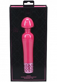 Royal Gems - Scepter - 10 Speed Silicone Rechargeable Vibrator - Pink