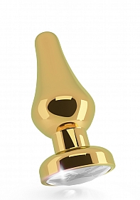 R1 - Gold Plug - 3,9 Inch - Clear Sapphire