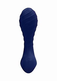 Rechargeable - Anal Vibrator - Silicone - 10 Speed - Navy Blue