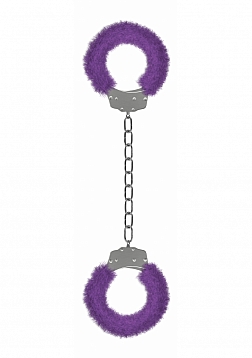 Beginner's Furry Legcuffs  - Purple