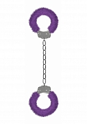 Beginner's Furry Legcuffs  - Purple