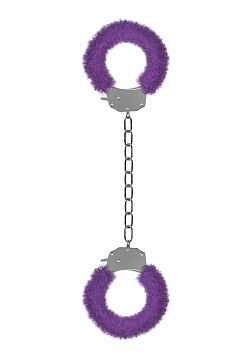 Pleasure Furry Legcuffs  - Purple