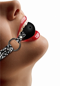 Breatheable Ball Gag - Love Street Art Fasion - Black