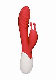 Ignite - Rechargeable Heating G-Spot Rabbit Vibrator - Red