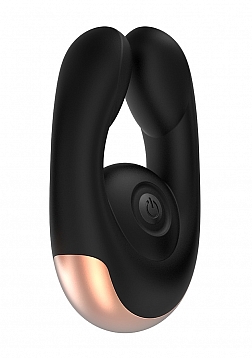 Dual Motor Clitoral Stimulator - Fancy - Black