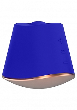 Rotating & Vibrating Clitoral Stimulator - Dazzling - Blue