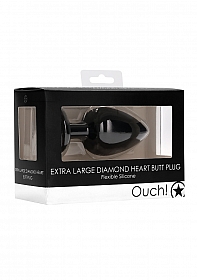 Diamond Heart Butt Plug - Extra Large