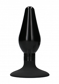 Interchangeable Butt Plug Set-Pointed Medium-Black