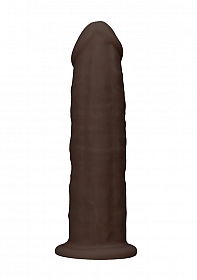 Silicone Dildo Without Balls - 15,3 cm - Brown